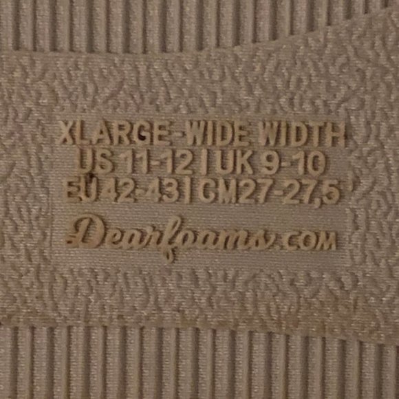 Size (XL)11-12 Dearforms Cozy Comfort Gray Slippers - Picture 7 of 8